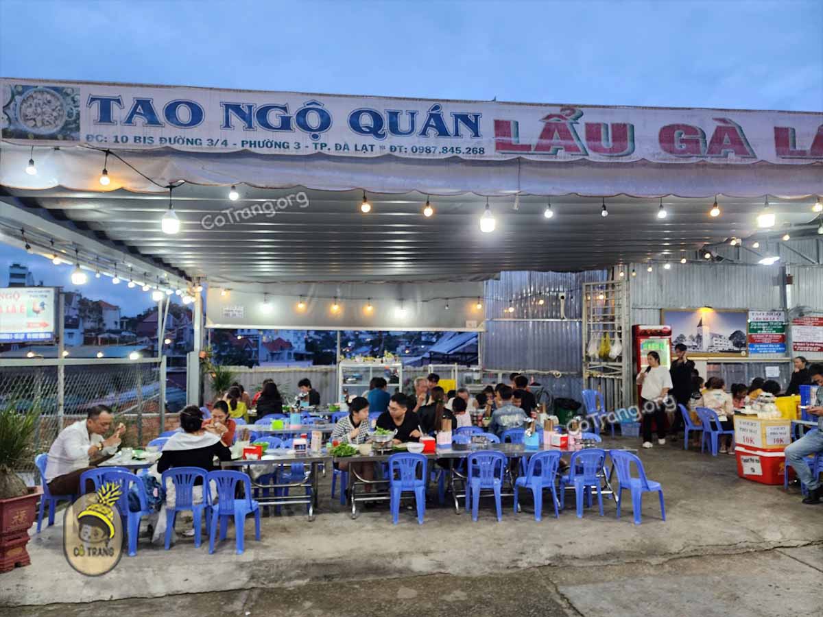 Lẩu Gà Lá É Tao Ngộ Đà Lạt - Quán Lẩu Gà Siêu Ngon, Khách Cực Đông, Menu, Review